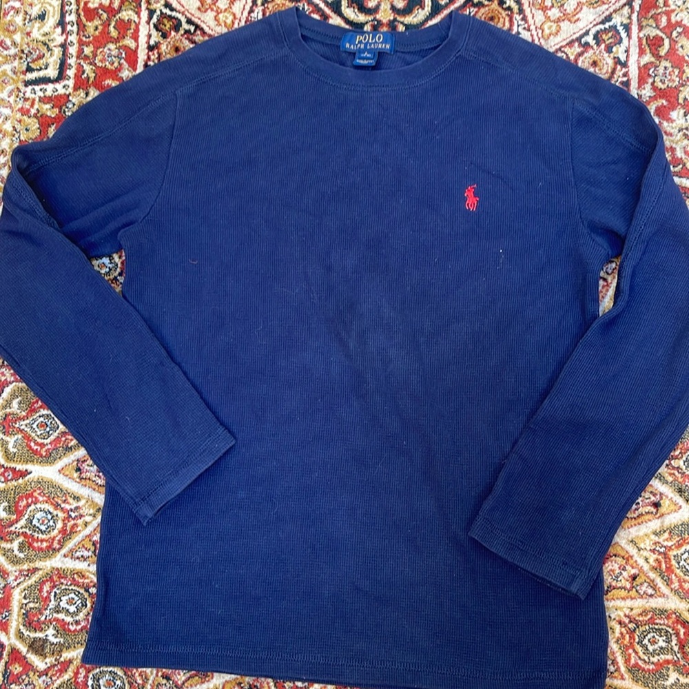 Ralph Lauren boys long sleeve shirt size 14-16💙🩵